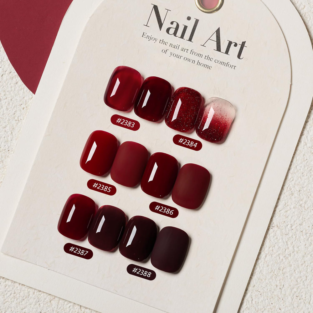GAOY vernis gel cerise bouteille: couleur riche et éclat net
