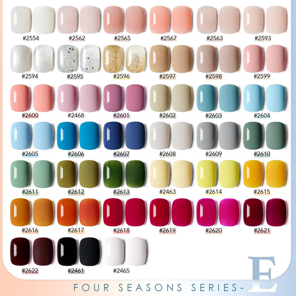 GAOY vernis-gel couleurs variées, palette polyvalente pour des looks renouvelés.