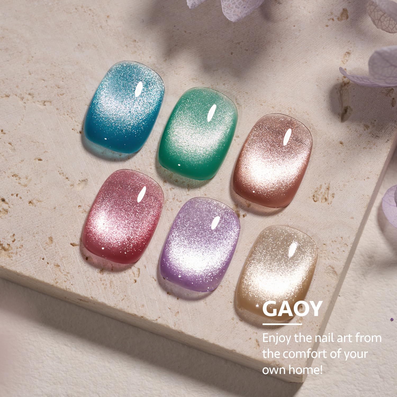 GAOY aimant pour effet oeil-de-chat, créer des motifs variés avant cuisson.