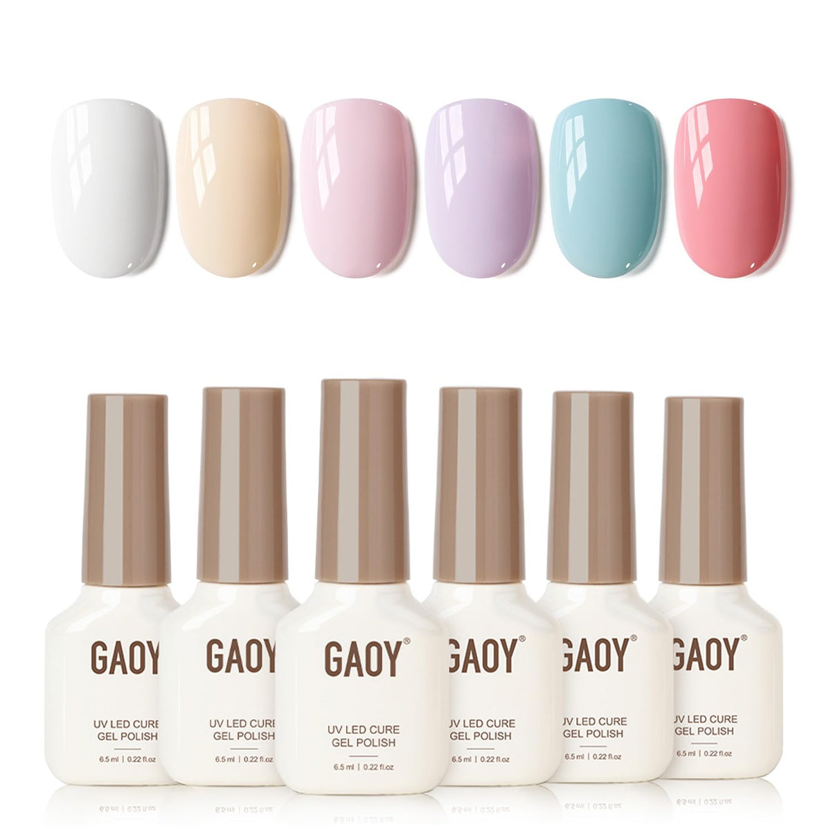 GAOY Gel vernis bleu bébé pour une manucure durable à domicile.