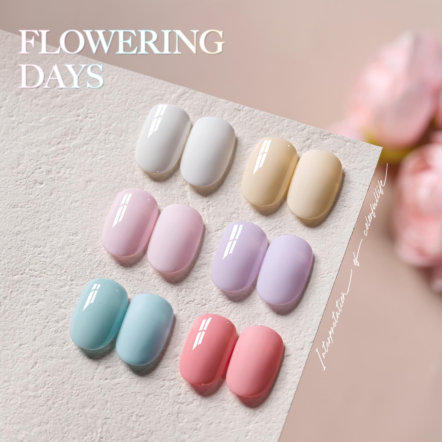 GAOY Gel vernis pervenche pastel pour une touche élégante.