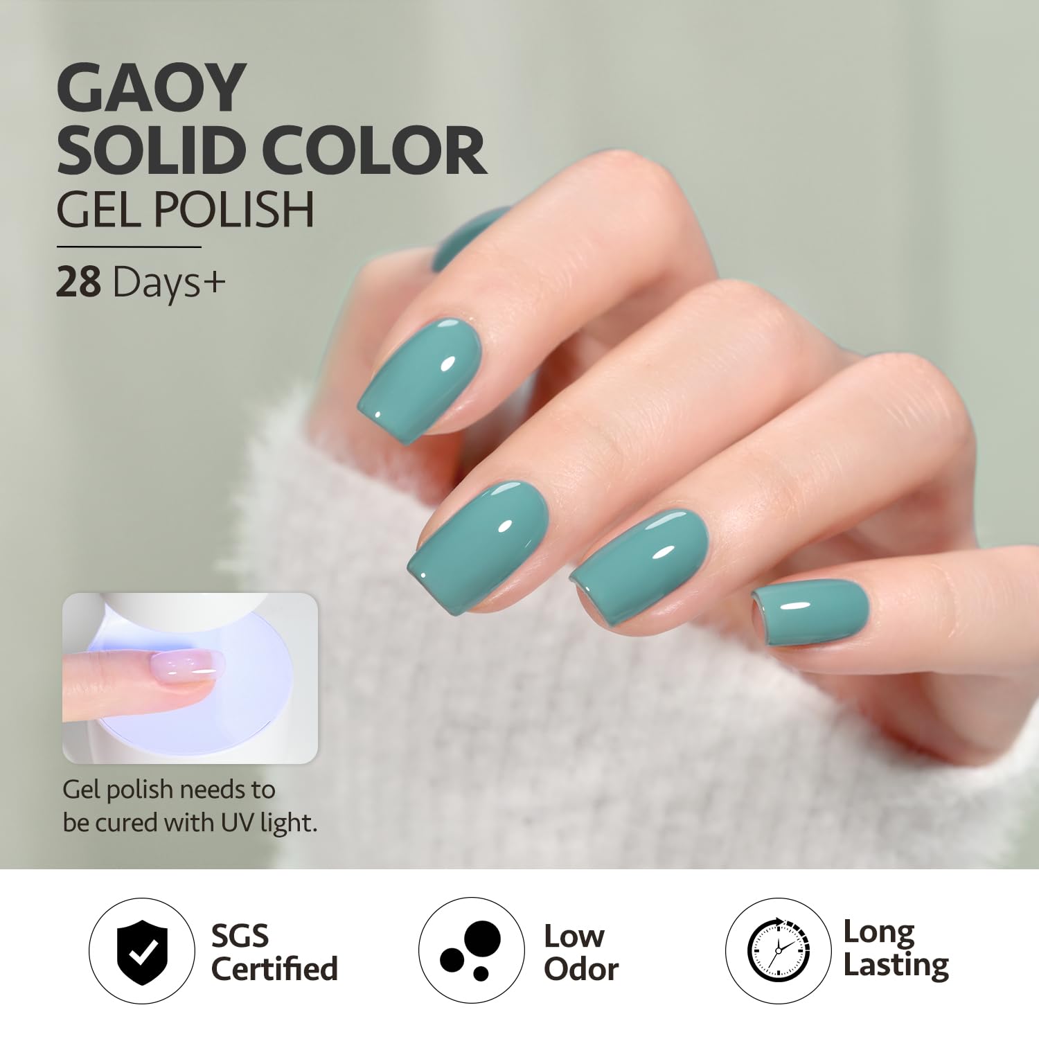 GAOY vernis gel ensemble: pack pratique pour retouches rapides a domicile