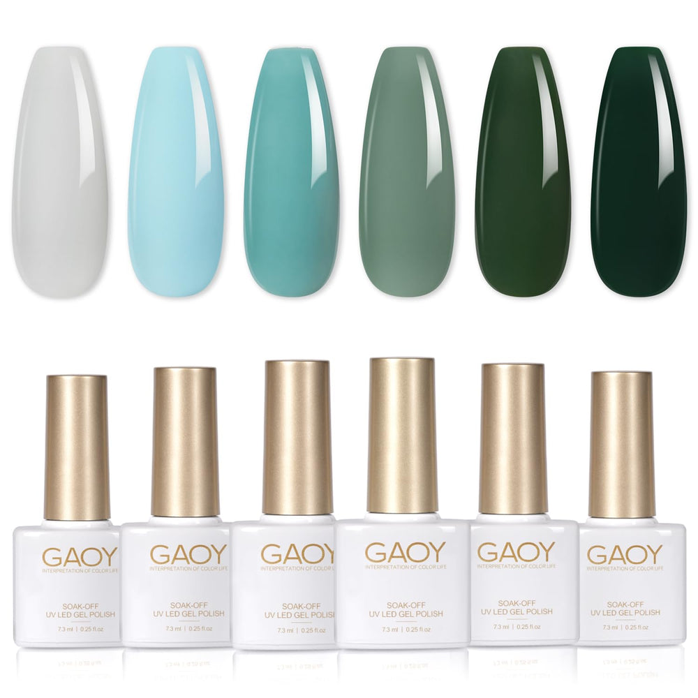 GAOY vernis gel vert foret sombre: tenue longue duree et brillance