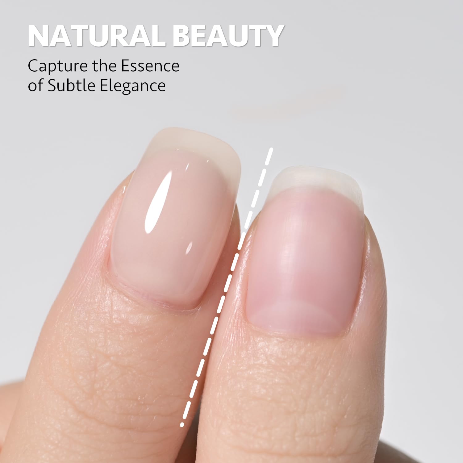 GAOY Vernis Gel Jelly Neutre, ombre en couches pour variations subtiles