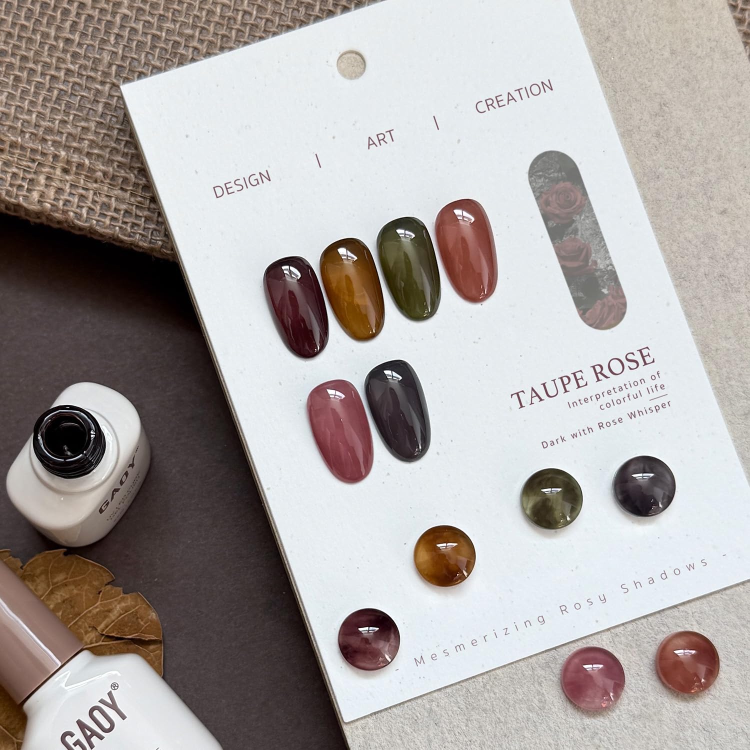 GAOY Vernis Gel Lacté Caramel-brun pour des finitions chaleureuses.