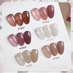 GAOY vernis gel marron translucide pour un rendu naturel et personnalisable.