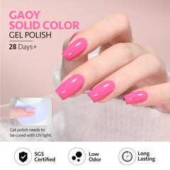 GAOY vernis gel néon brillant – éclat audacieux en looks festifs.