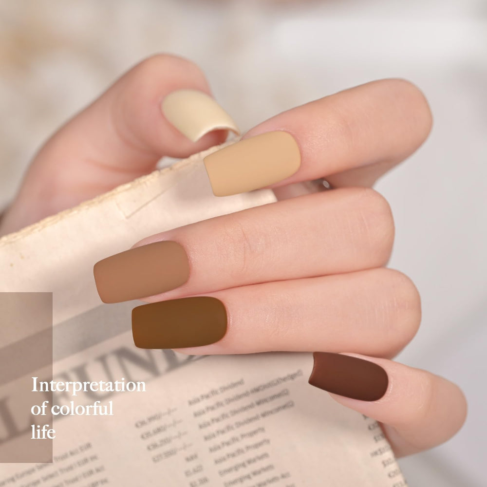 GAOY vernis gel nude brun 04 – nuance nude moyenne, finition douce et polyvalente.