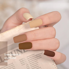 GAOY vernis gel nude brun 04 – nuance nude moyenne, finition douce et polyvalente.