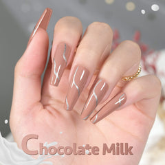 GAOY Vernis Gel Nude Marron – application rapide avec pinceau pour une finition soignée.