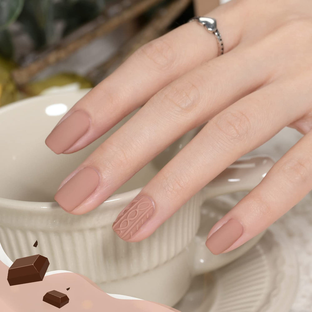 GAOY Vernis Gel Nude Marron – finition brillante et durable.