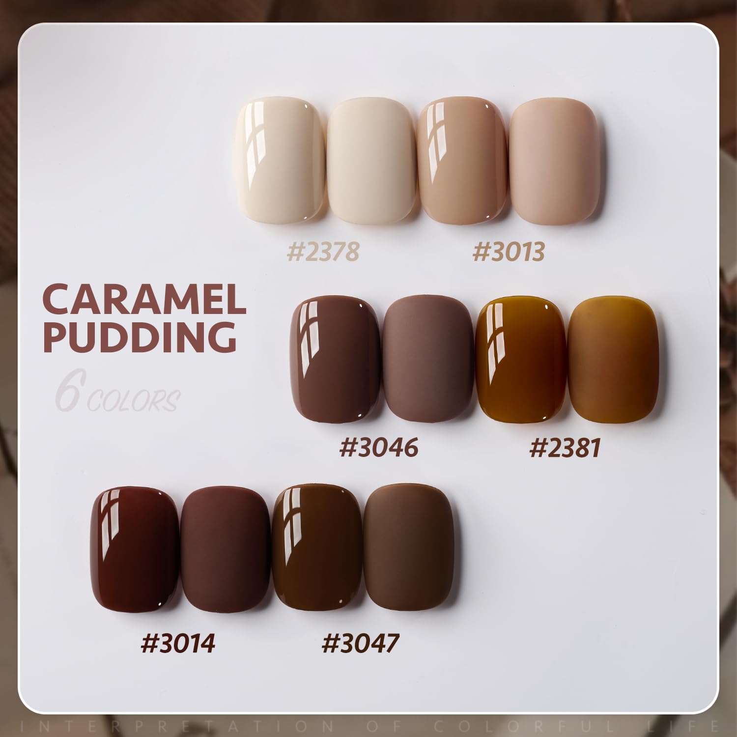 GAOY Gel Nude Marron – Odeur réduite et produit certifié SGS.