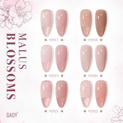 GAOY Vernis Gel Nude Rose – nuances transparentes pour du nail art maison.
