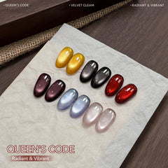 GAOY vernis gel œil de chat rouge avec aimant pour look chic