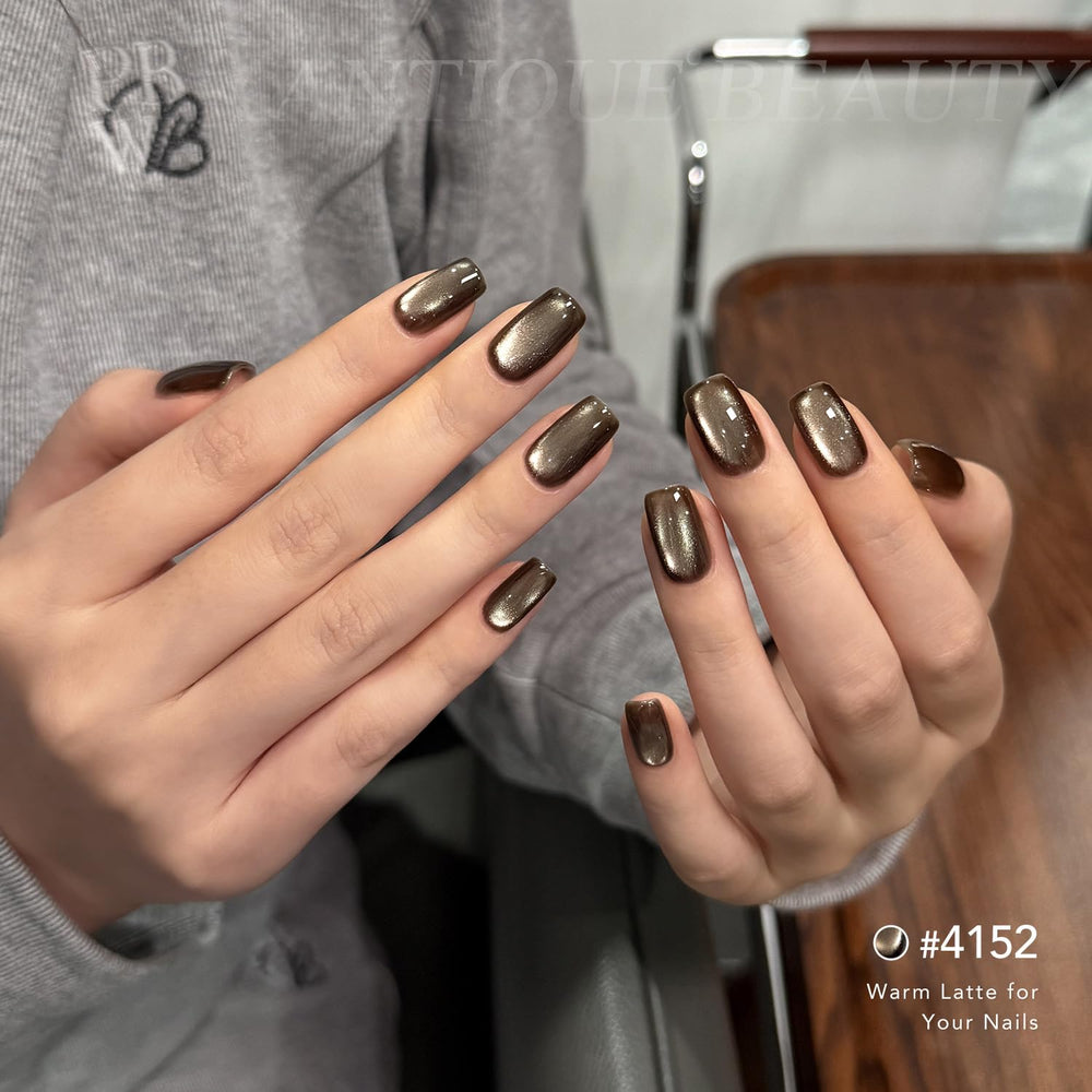 GAOY vernis gel oeil-de-chat or avec aimant pour un effet métallique lumineux