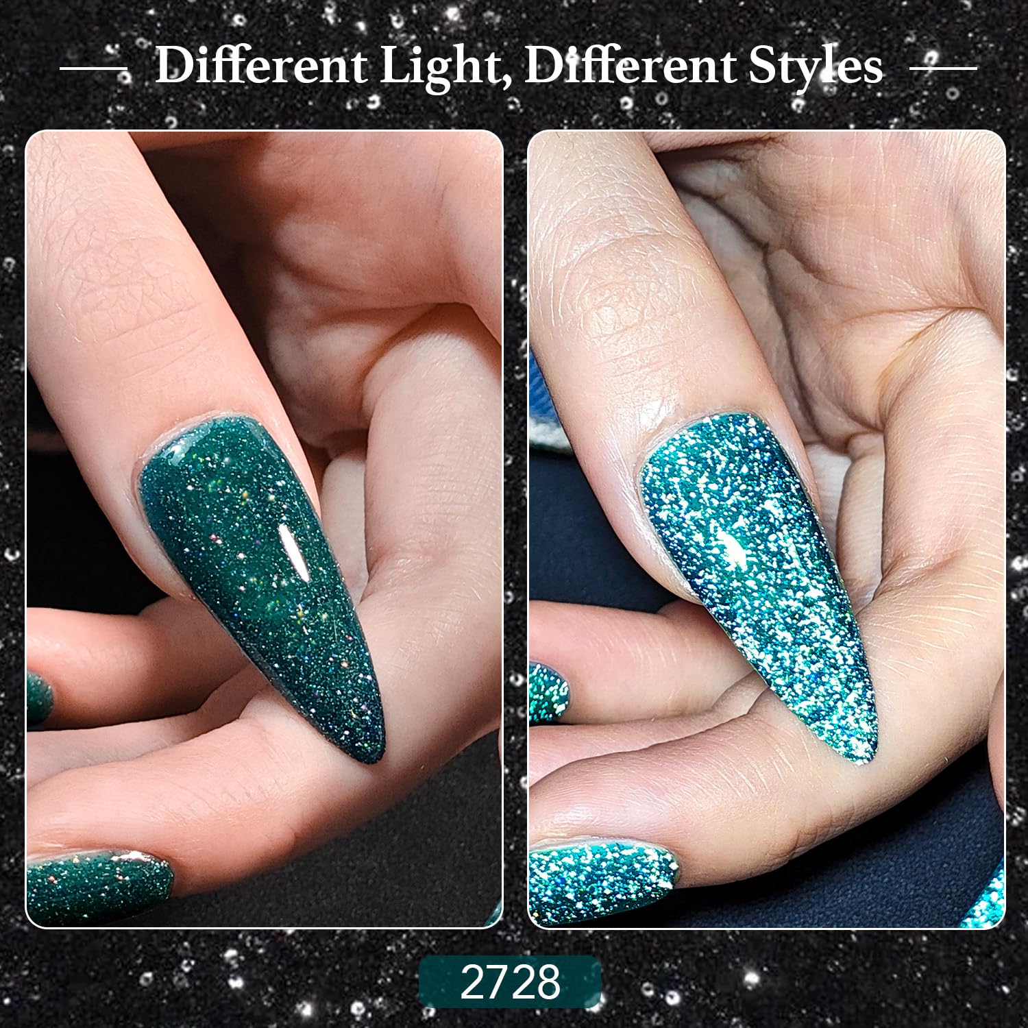 GAOY vernis gel paillette rouge holographique pour designs audacieux