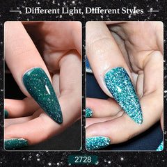 GAOY vernis gel paillette rouge holographique pour designs audacieux