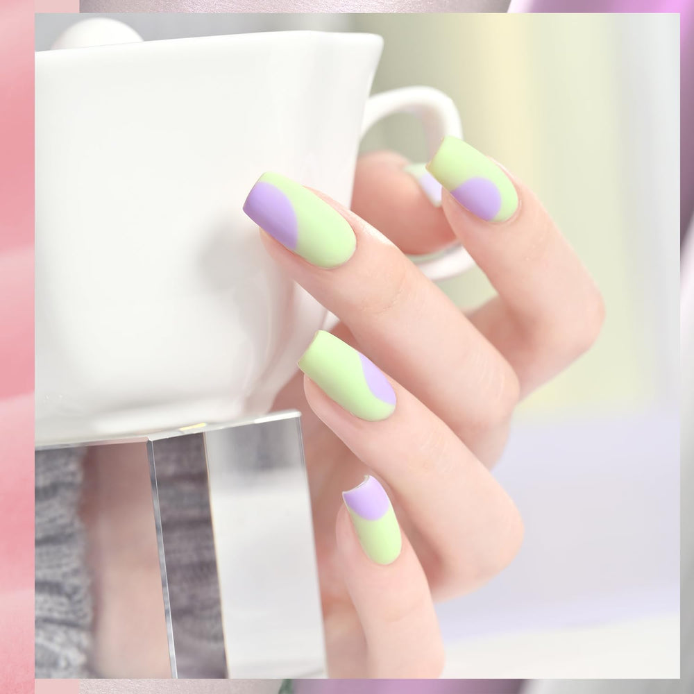 GAOY vernis gel pastel bleu clair pour un look estival vibrant.