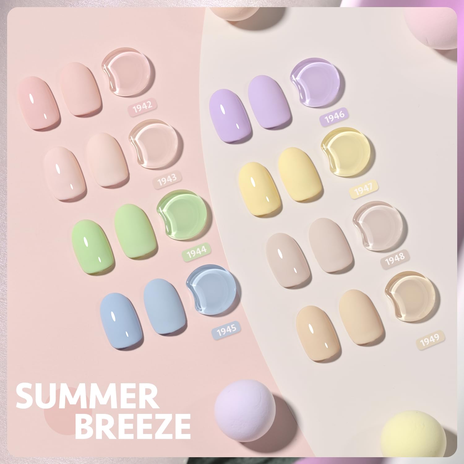 GAOY vernis gel pastel lilas pour une touche douce et chic.