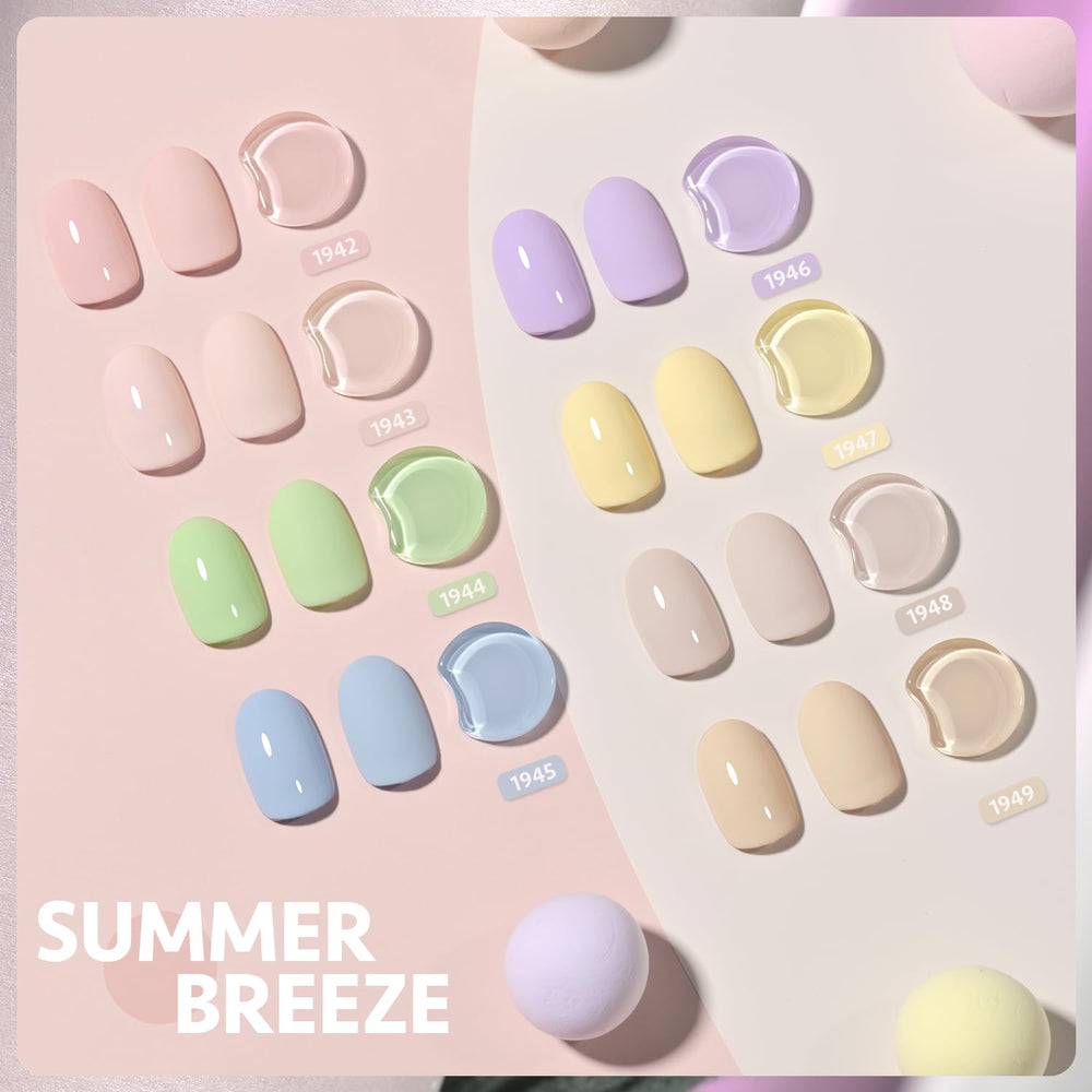 GAOY vernis gel pastel lilas pour une touche douce et chic.