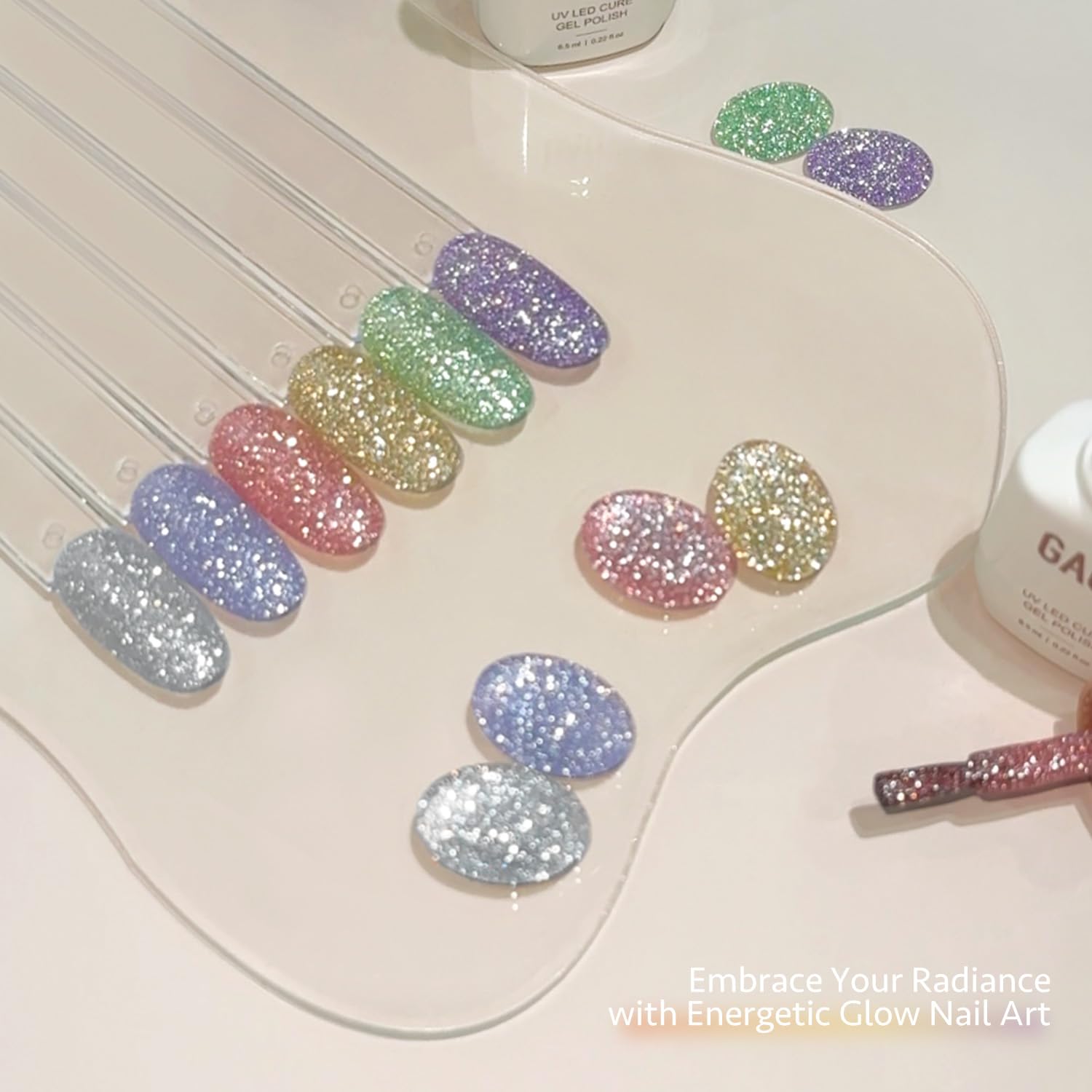 GAOY Vernis Gel Reflet Paillette Or, allure dorée sophistiquée