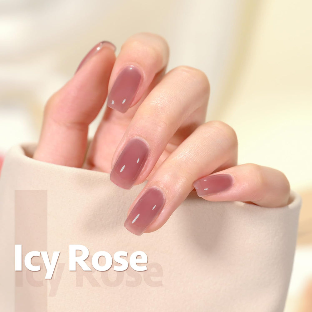 GAOY Vernis Gel Rose Nude — teinte rose brun clair pour un look nude élégant.