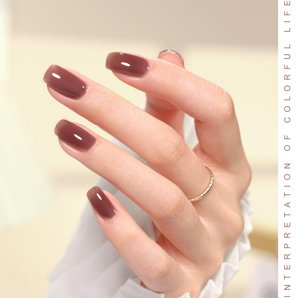 GAOY Vernis Gel Rose Nude — teinte claire pour un fini translucide et frais.