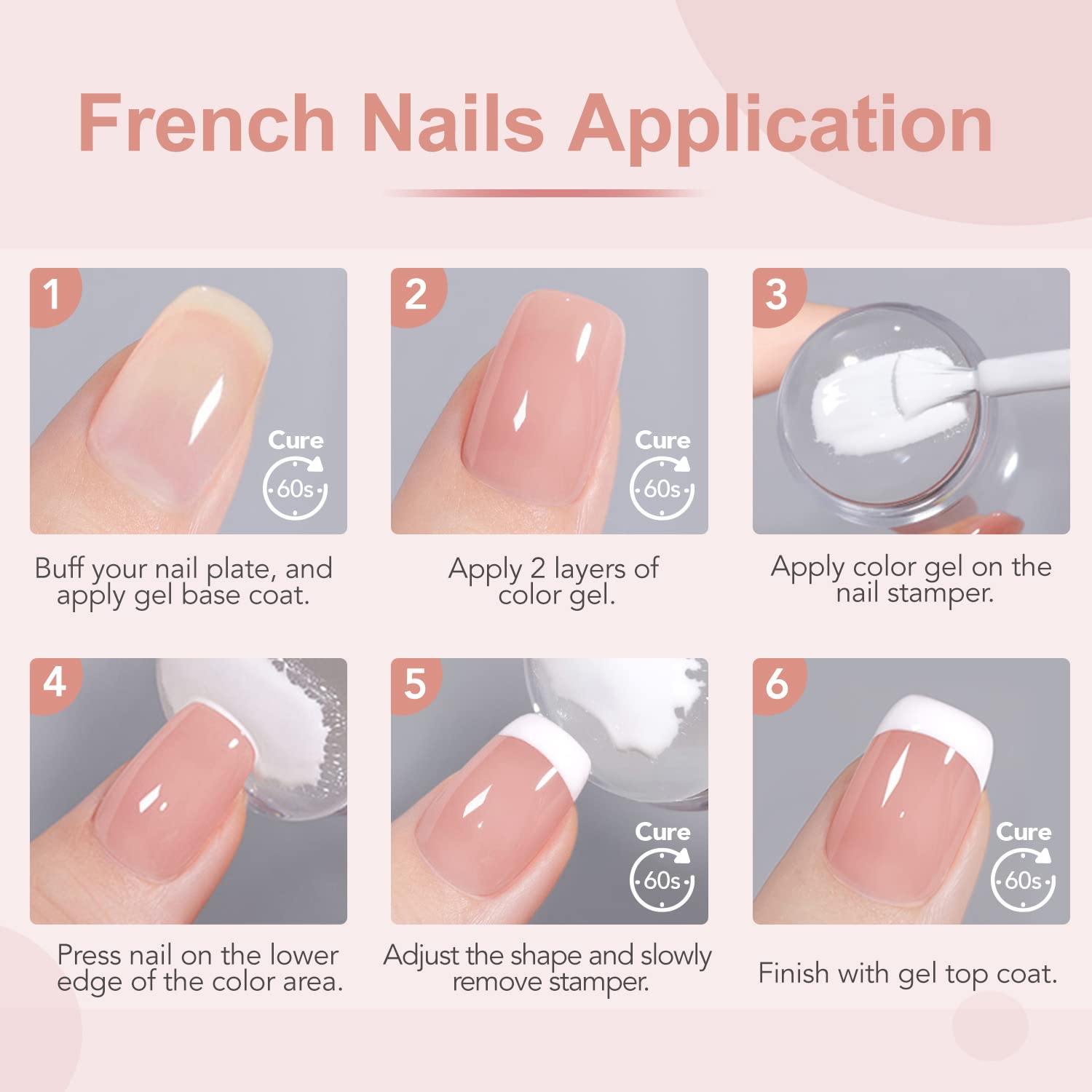 GAOY vernis gel rose translucide – finition légère et naturelle
