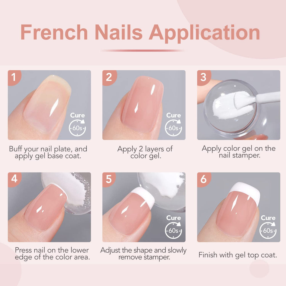 GAOY vernis gel rose translucide – finition légère et naturelle