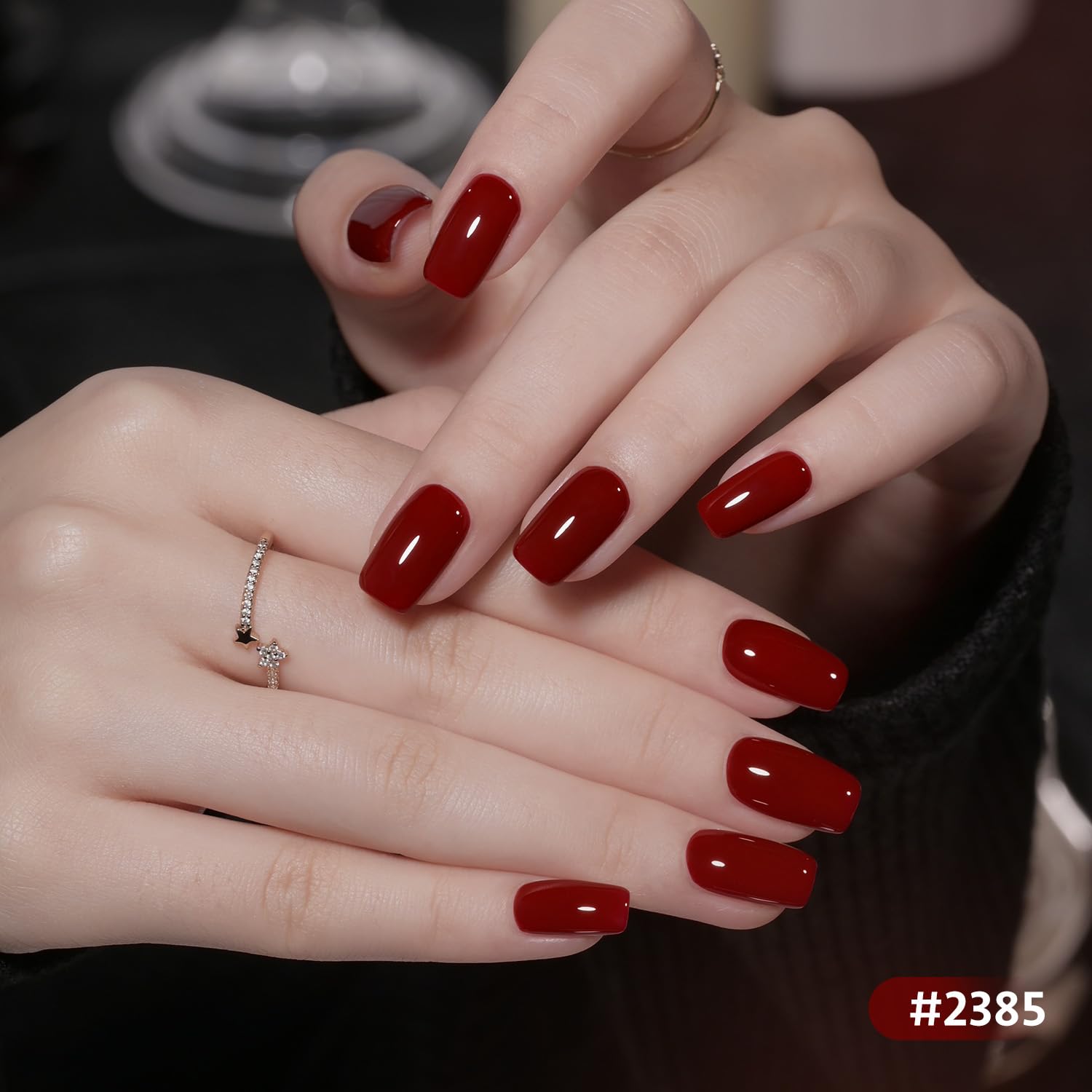 GAOY vernis gel rouge sombre bouteille: teinte élégante et longue tenue