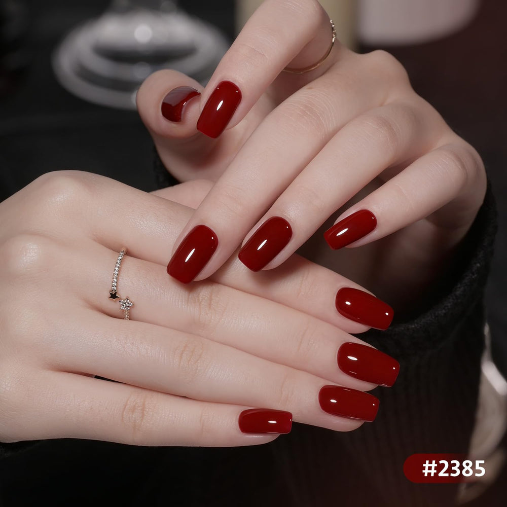 GAOY vernis gel rouge sombre bouteille: teinte élégante et longue tenue