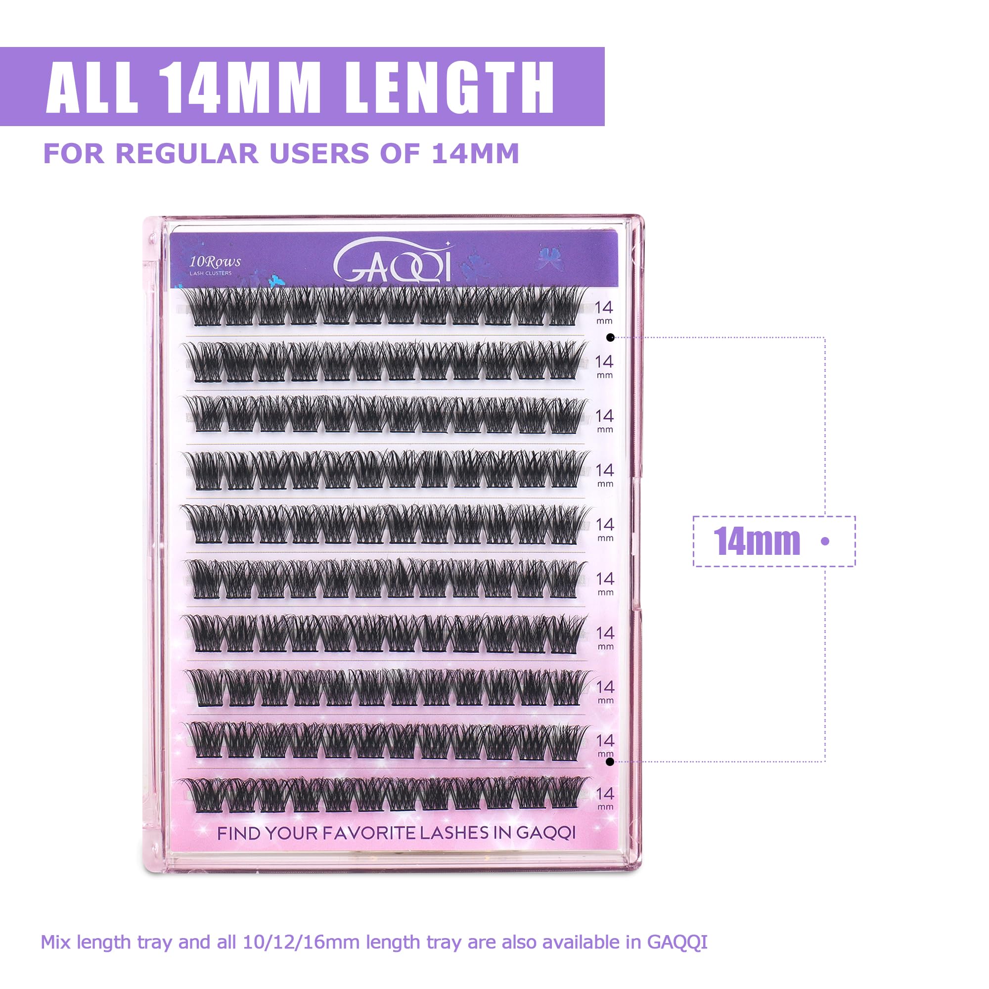 GAQQI cils doux et légers en faux mink vegan pour un port agréable.