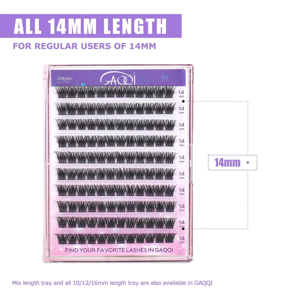 GAQQI cils doux et légers en faux mink vegan pour un port agréable.