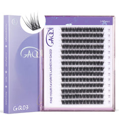 GAQQI GQ03: groupes de cils 168 pièces, regard naturel et ouvert