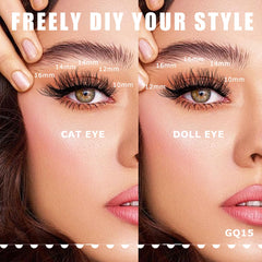 GAQQI extensions cils faits maison pour créer un style unique.