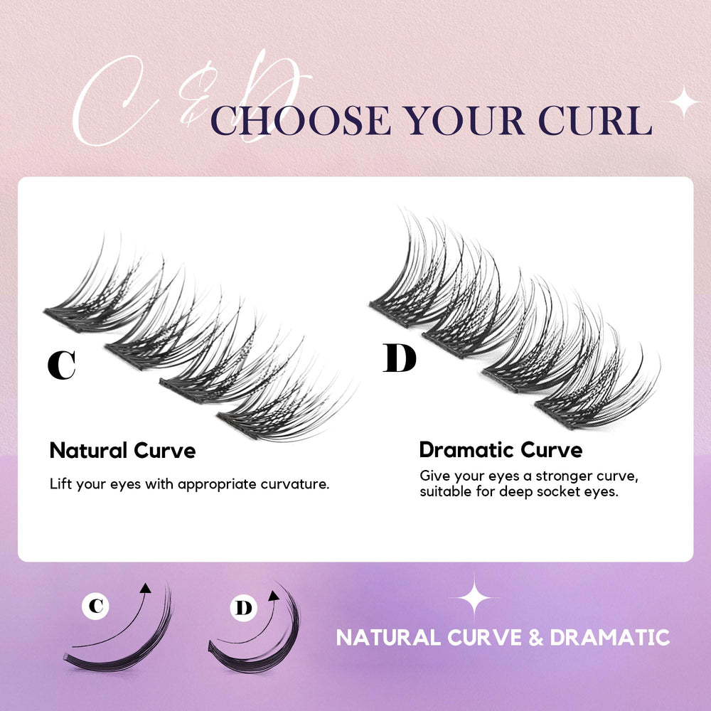 GAQQI GQ03 extensions cils 12mm – confort léger toute la journée