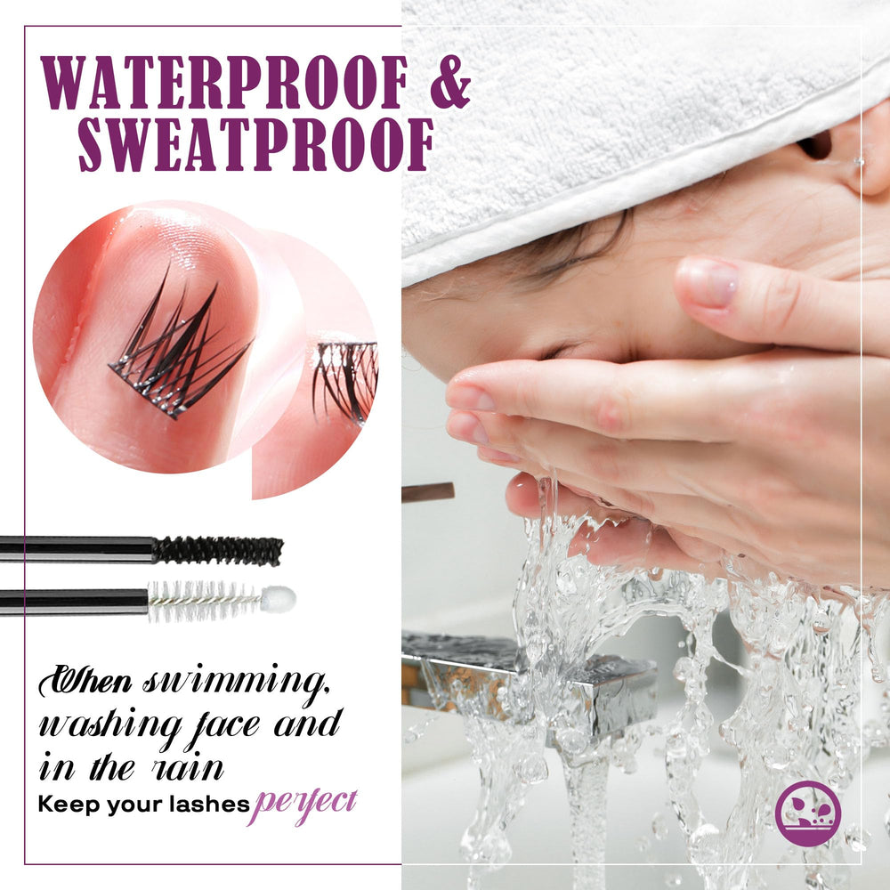 GAQQI Lash Cluster Impermeable 72h: tenue durable même sous l'eau.