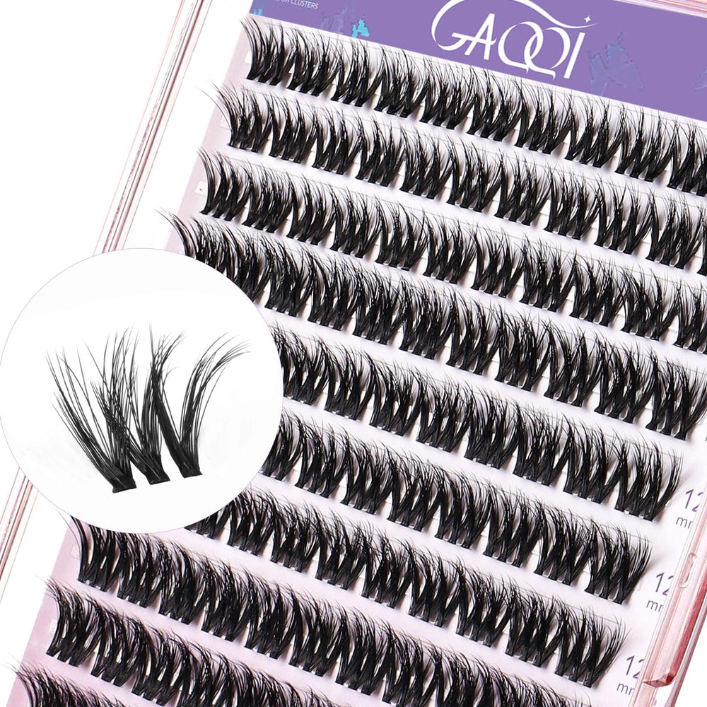 GAQQI Lash Clusters ensemble 110 cils pour un regard naturel et élégant