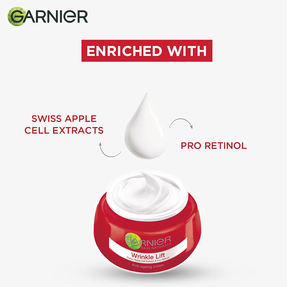 Garnier Crème Anti-Âge 40 g, emballage élégant prêt à intégrer votre routine.