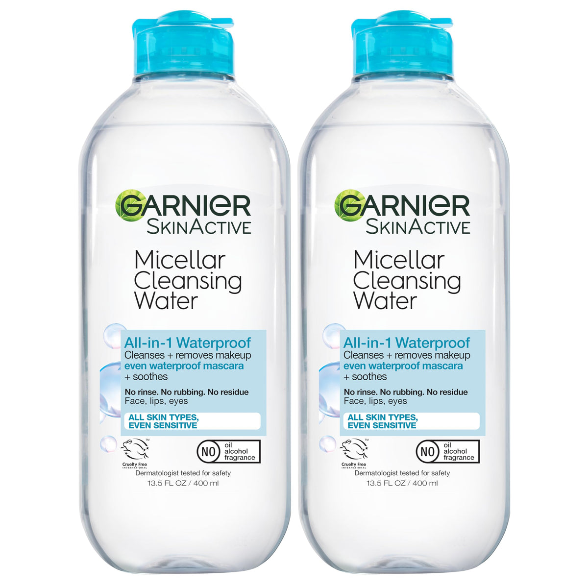 Garnier Eau Micellaire – bouteille: nettoie en douceur et enlève le maquillage imperméable.