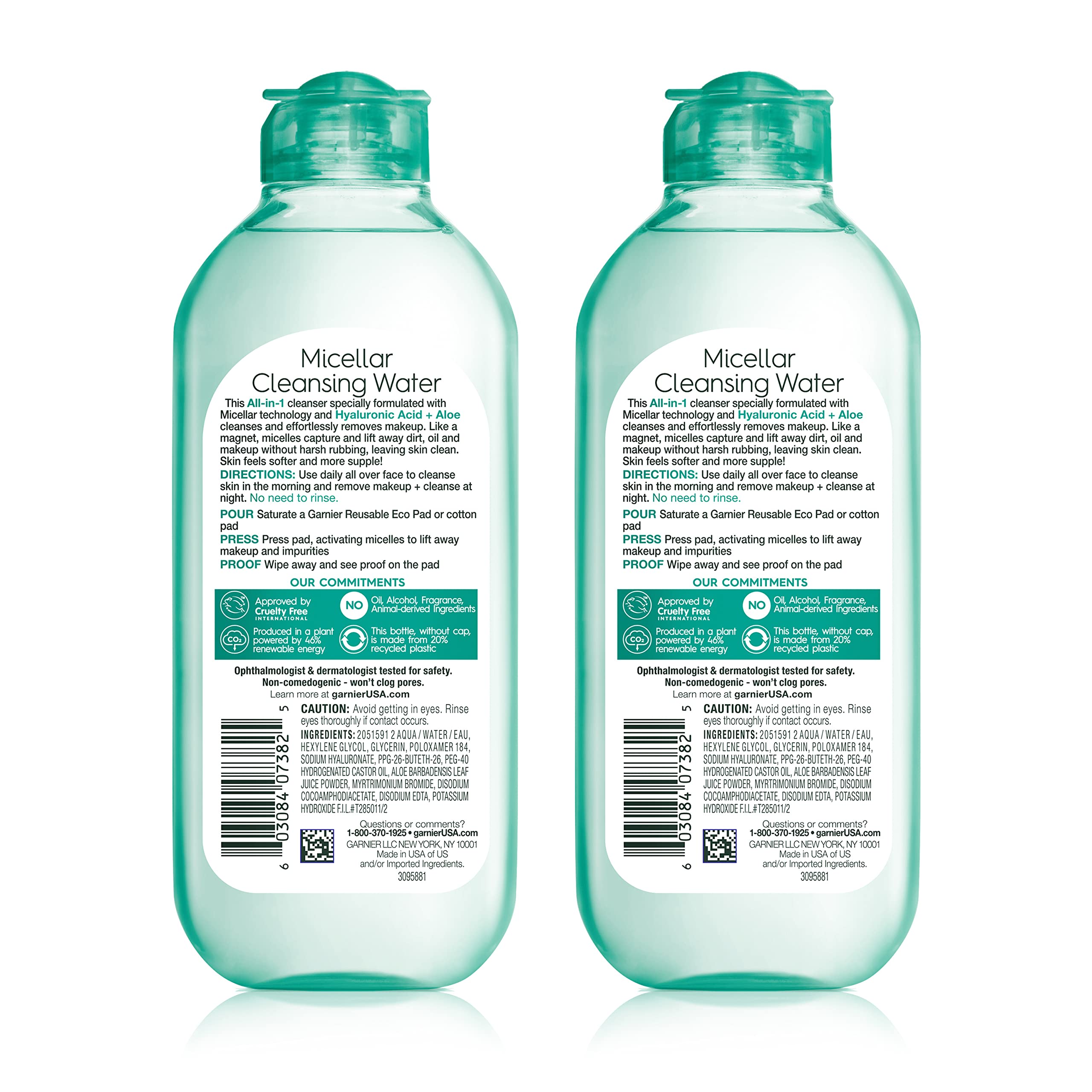 Garnier Eau micellaire – démaquillage visage, sans rinçage, peau propre et fraîche