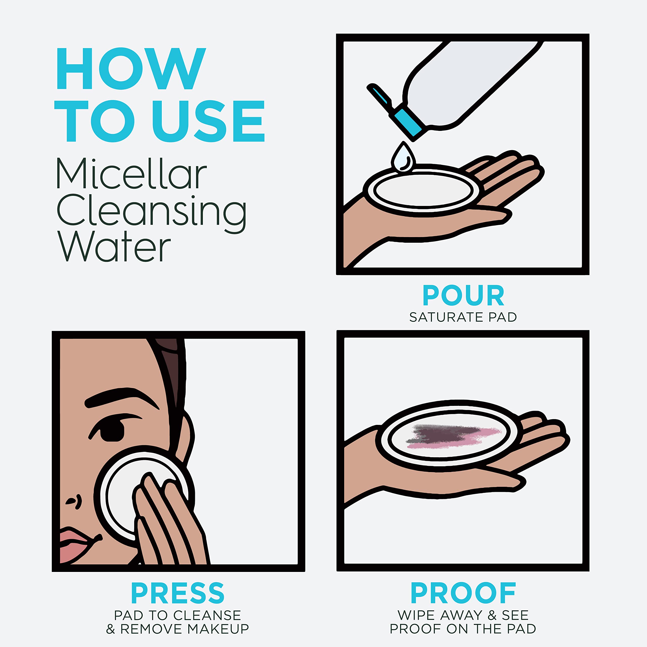 Garnier Eau Micellaire – format voyage: pratique à emporter et nettoyer sans rinçage.