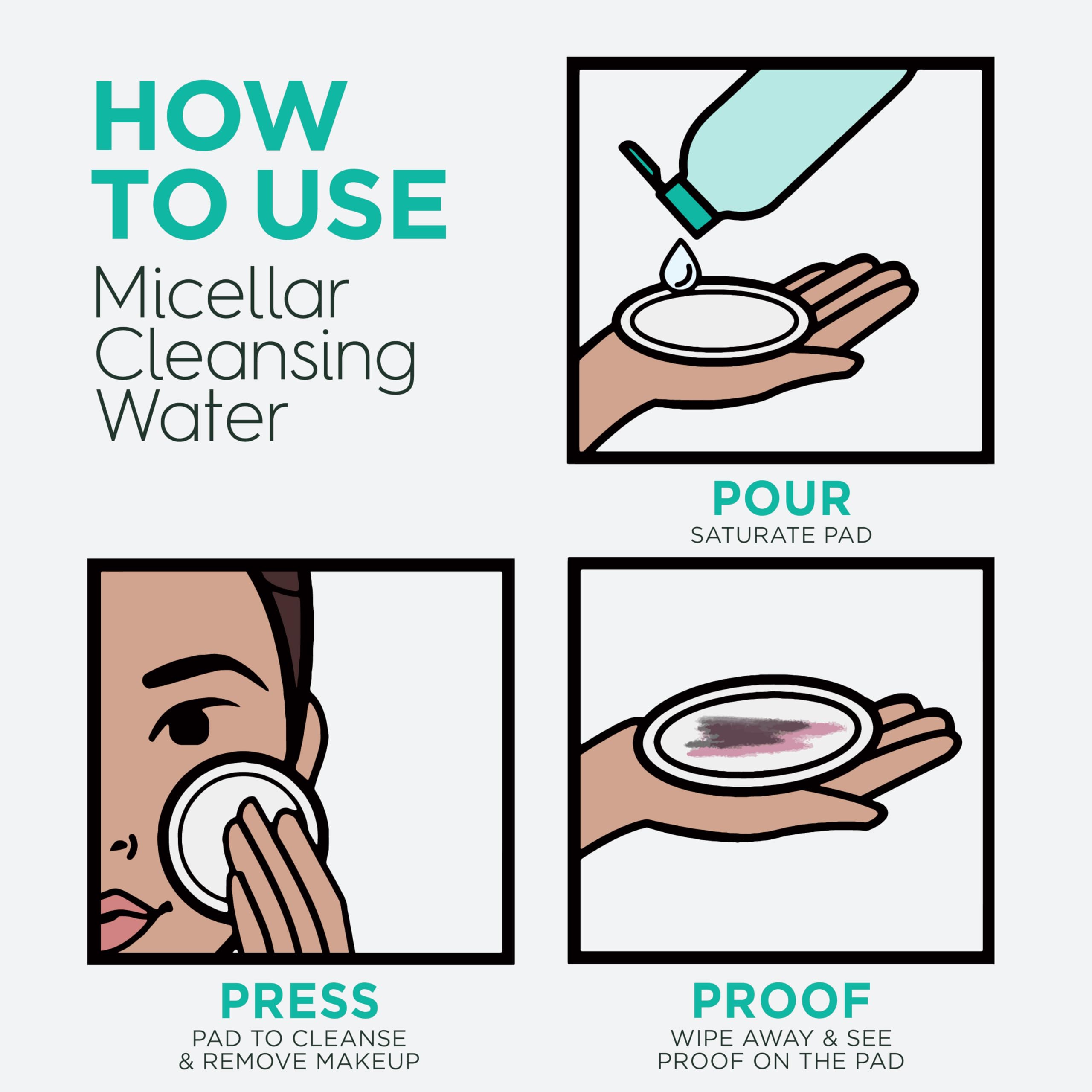 Pad réutilisable inclus pour un démaquillage tout en douceur.