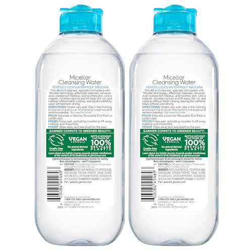 Garnier Eau Micellaire – peau sensible: douceur pour une routine sans irritations.