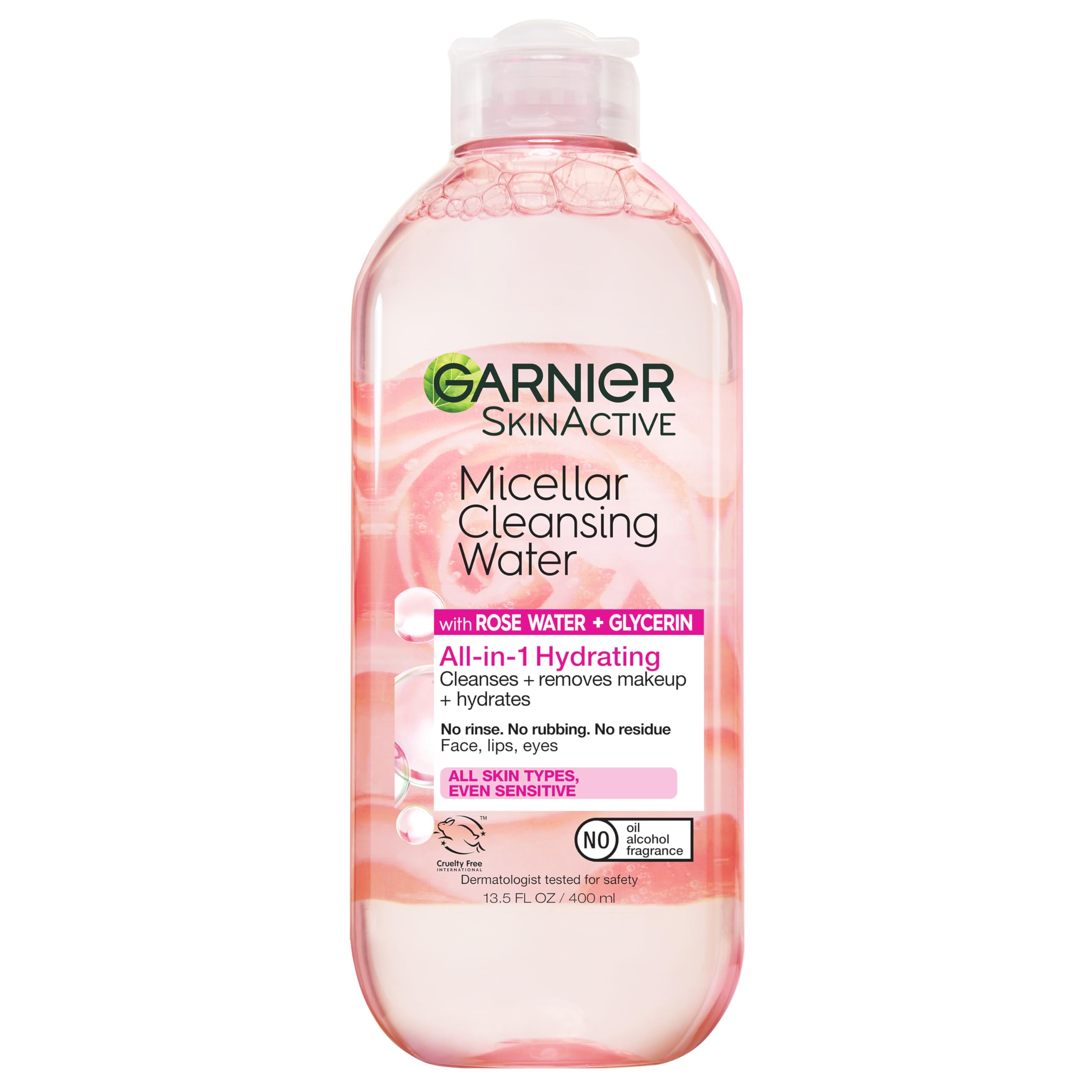 Garnier Eau micellaire rose: bouteille prête pour démaquillage doux et hydratant