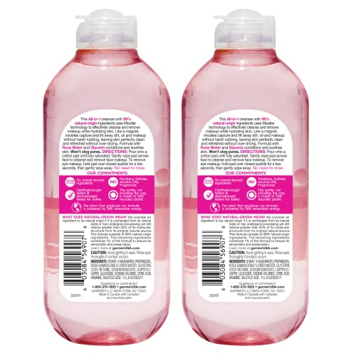 Garnier Eau Micellaire Rose – démaquillage des yeux en douceur sans frottement