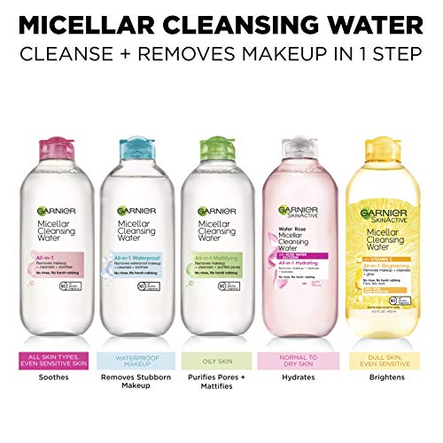 Garnier Eau micellaire rose: flacon clair reflétant des ingrédients d'origine naturelle