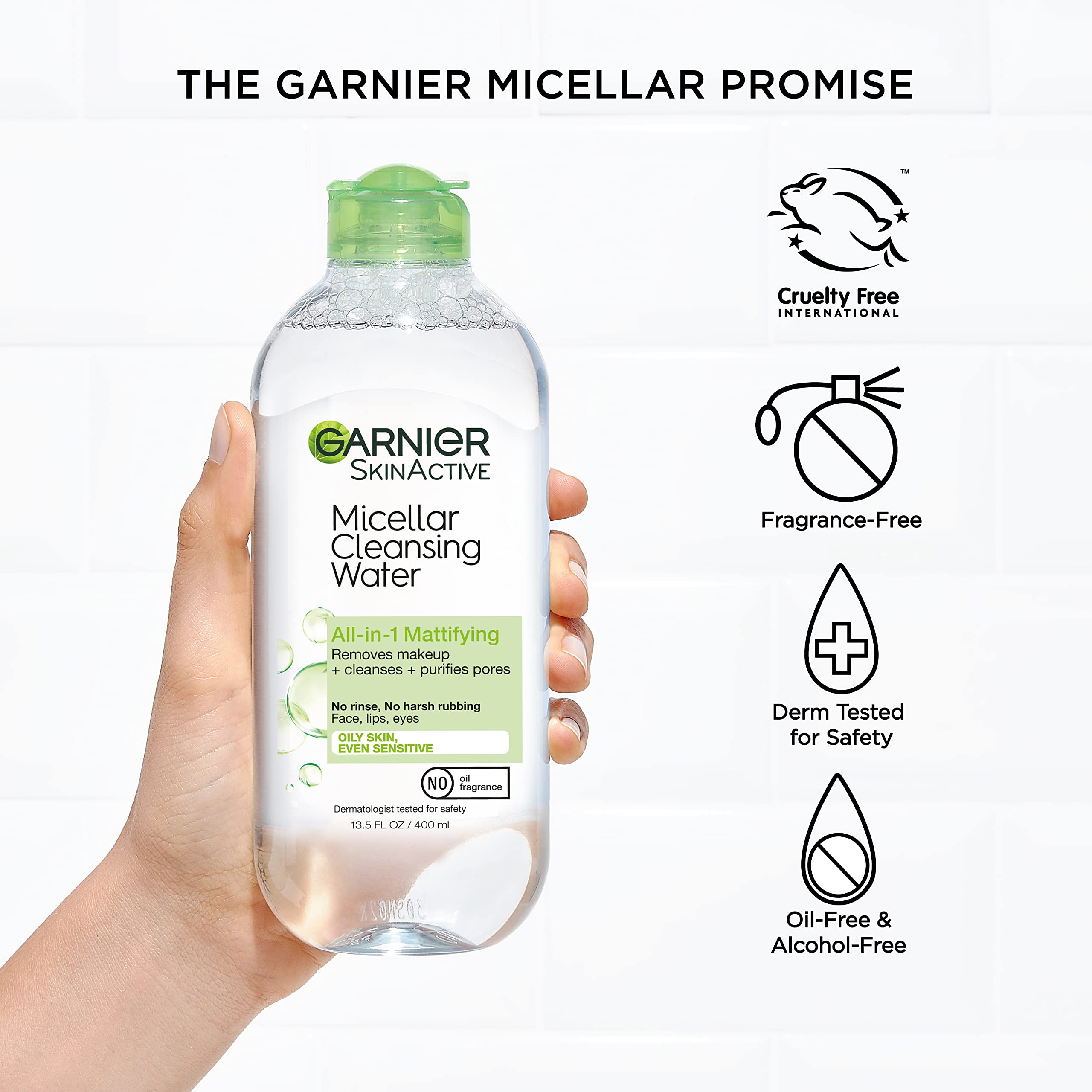 Garnier eau micellaire sans rinçage – nettoyage rapide sans eau