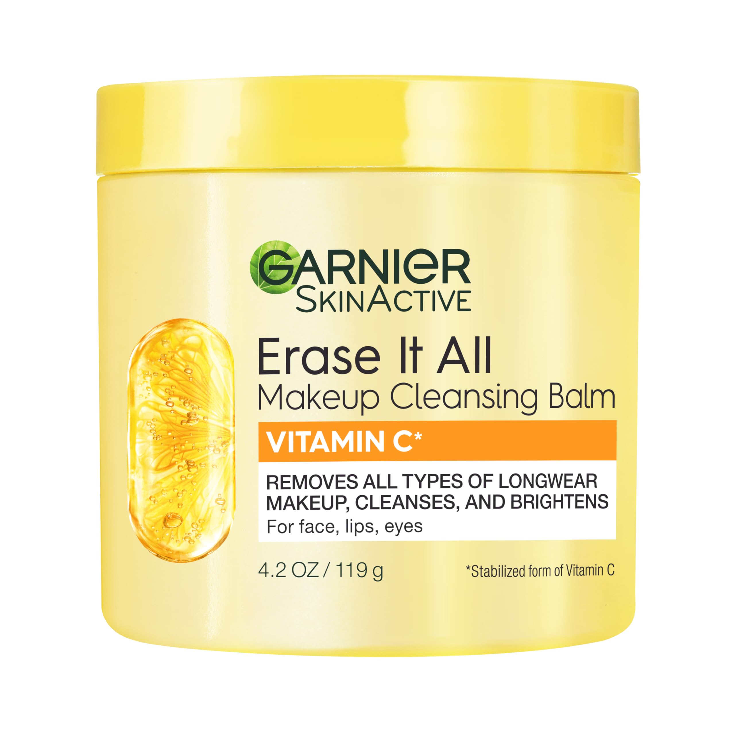 Garnier Erase It All, bouteille démaquillante vitamine C, démêle le maquillage longue tenue.