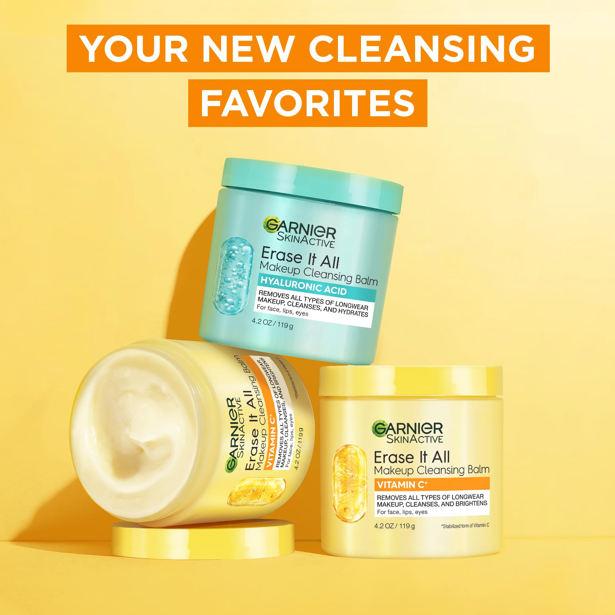 Garnier Erase It All, formule sans parfum et sans sulfates convient à tous types de peau.